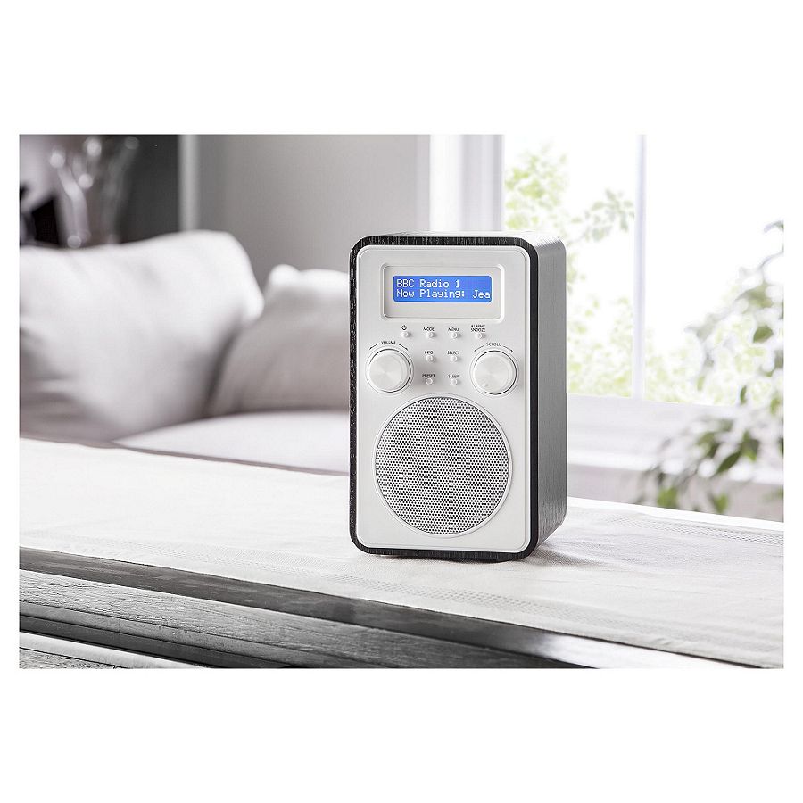 Tesco DR1502B Wooden Tower DAB & FM Portable Digital Radio Black A eBay